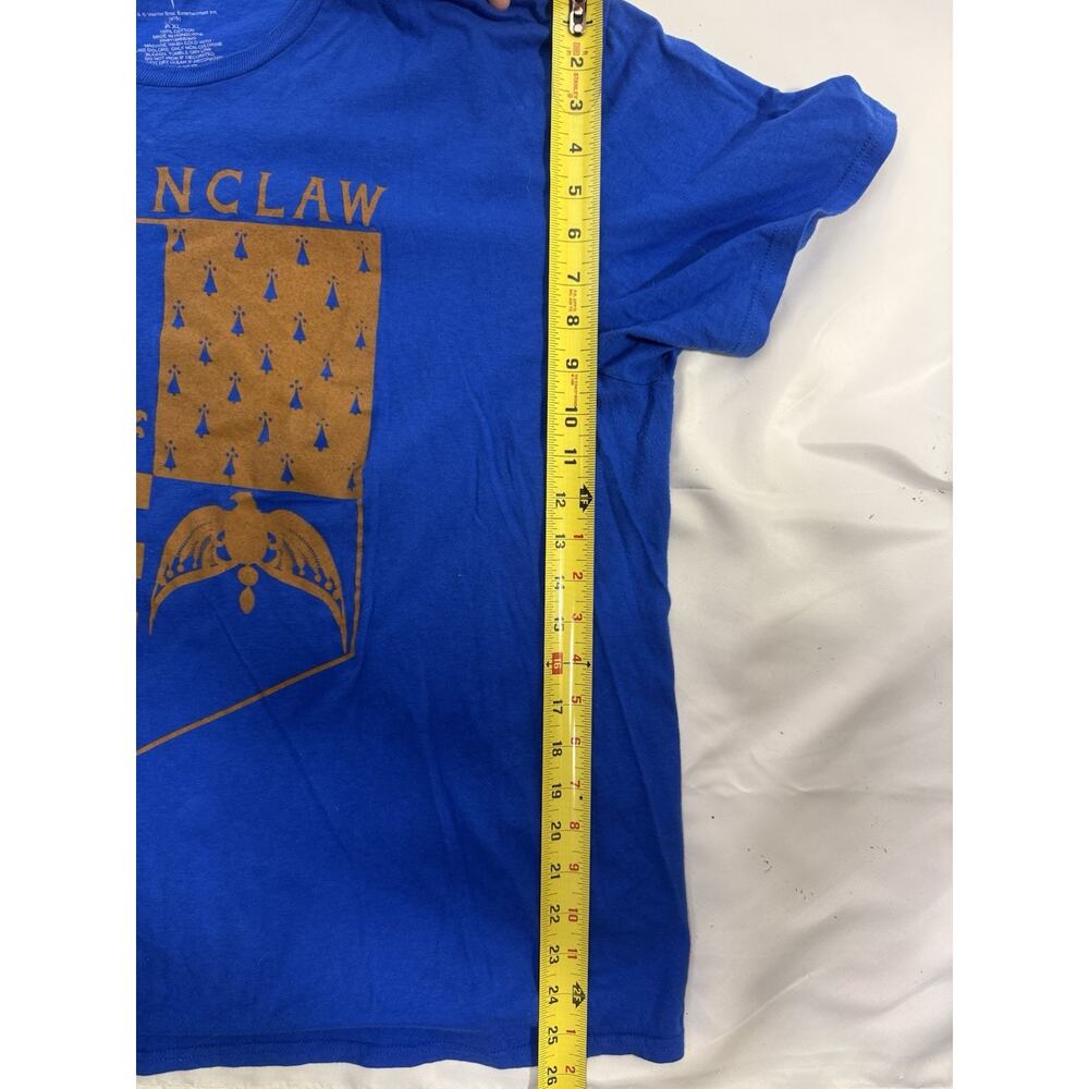 Harry Potter Ravenclaw House Crest T-Shirt Adult XL Blue Gold Hogwarts - Picture 4 of 4